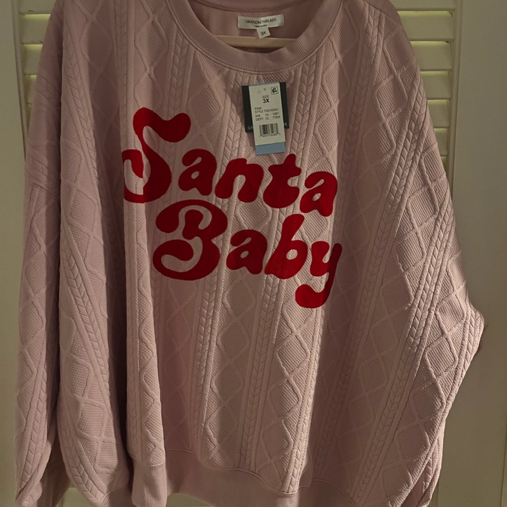 Grayson Threads Pink Santa Baby Sweater